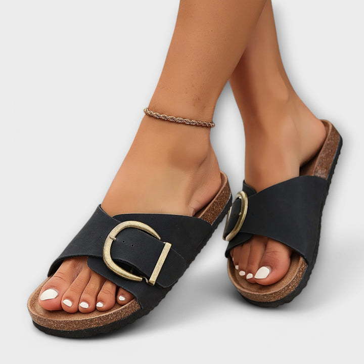 Margarida - Sandálias de Cortiça com Design de Fivela
