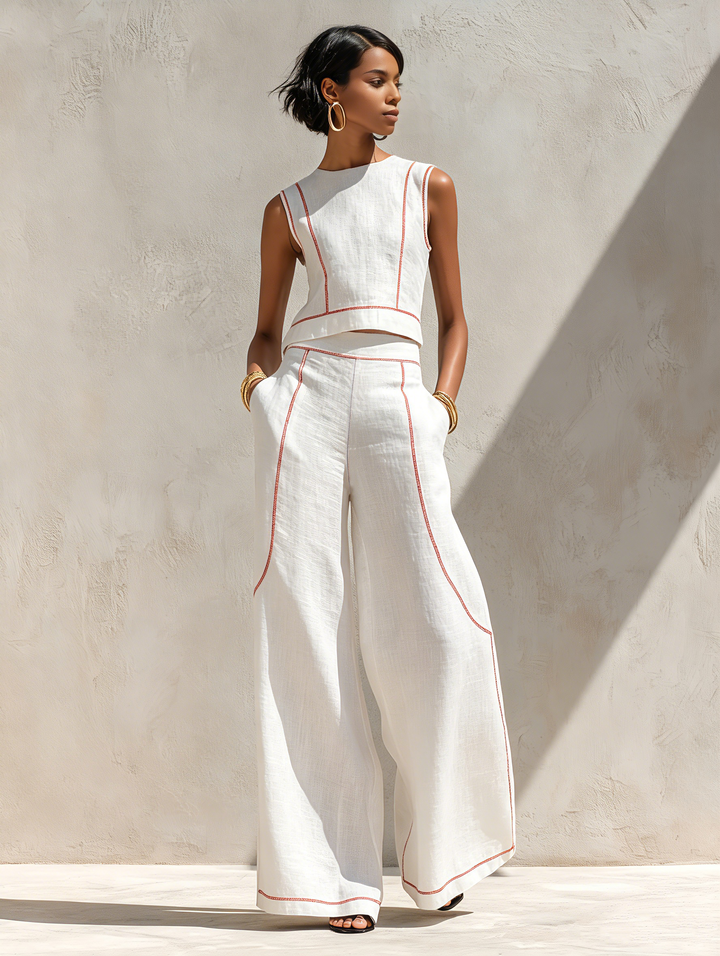 Essência | Conjunto de linho, blusa e calças