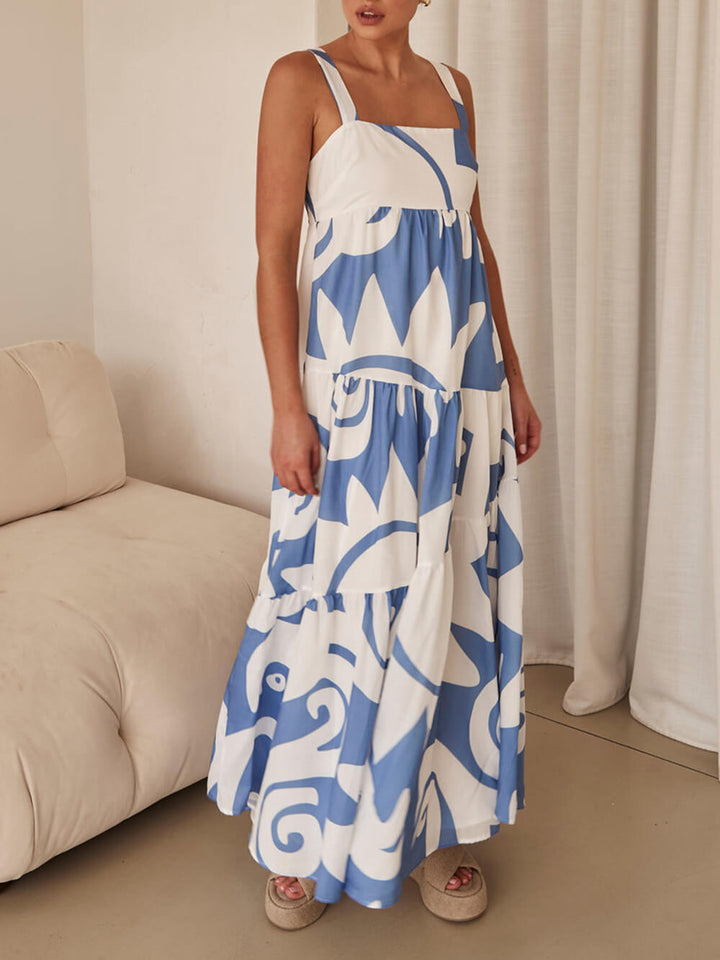 Mila - Vestido Maxi Mediterrâneo