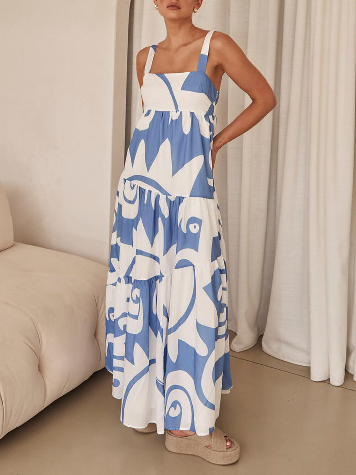 Mila - Vestido Maxi Mediterrâneo