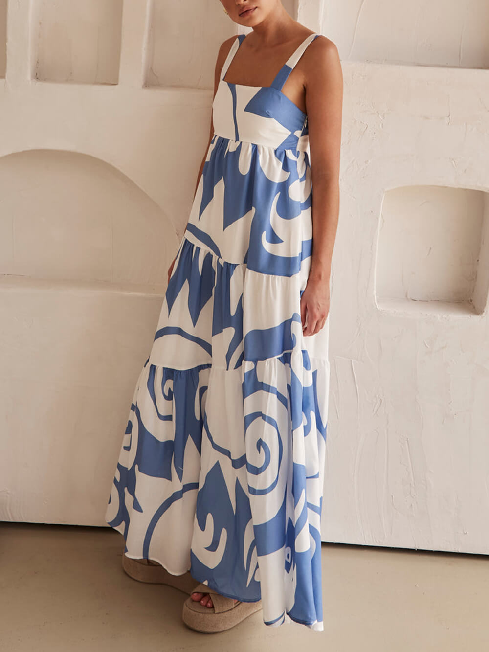 Mila - Vestido Maxi Mediterrâneo