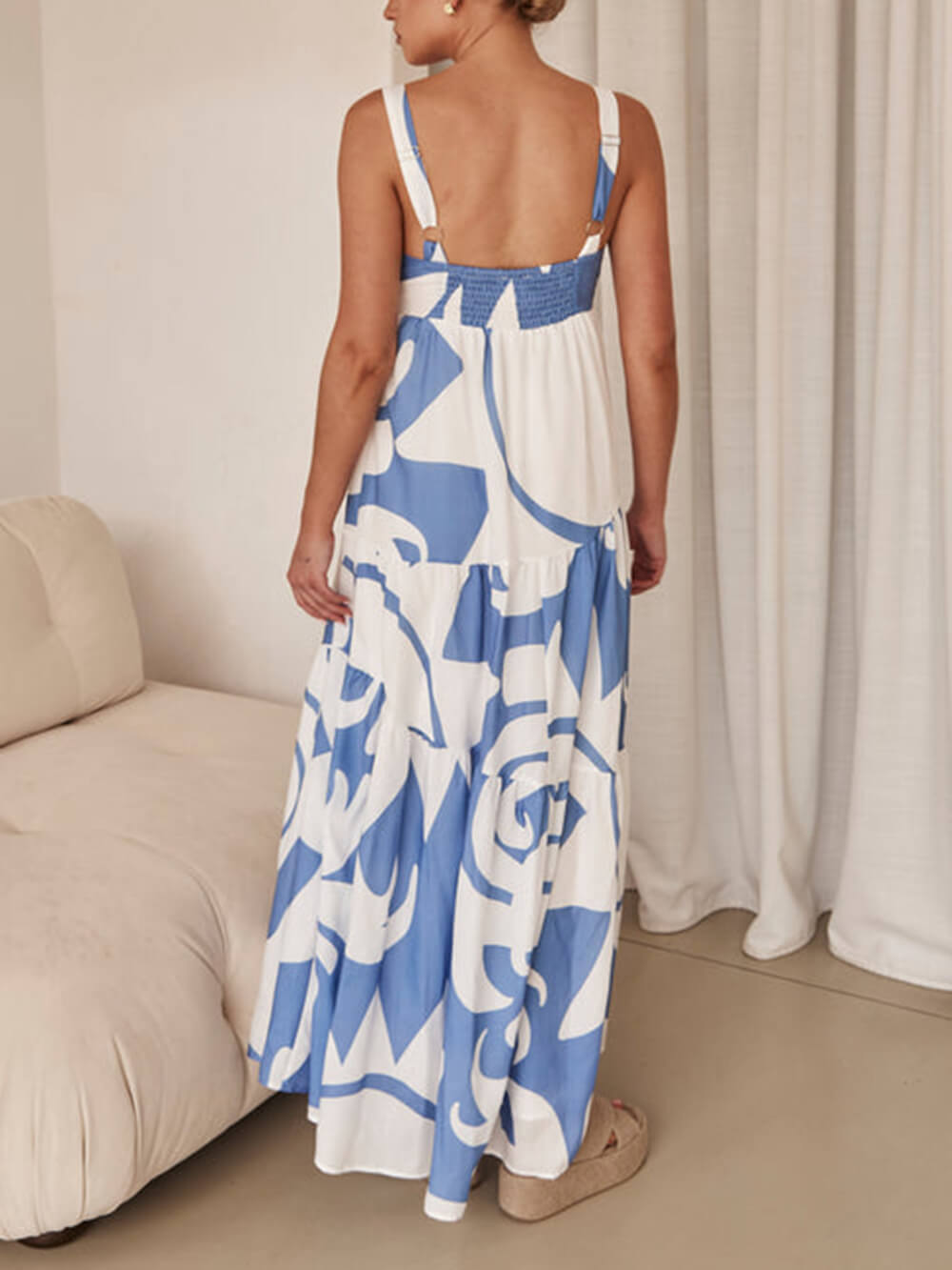 Mila - Vestido Maxi Mediterrâneo
