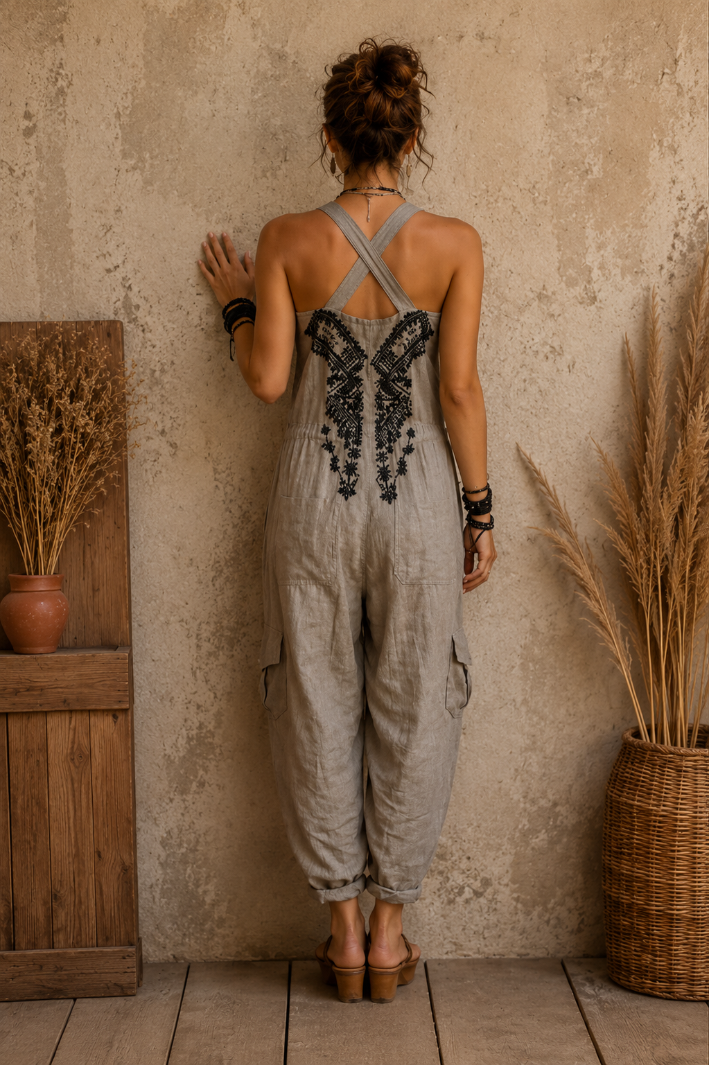 Macacão Boho Bordado