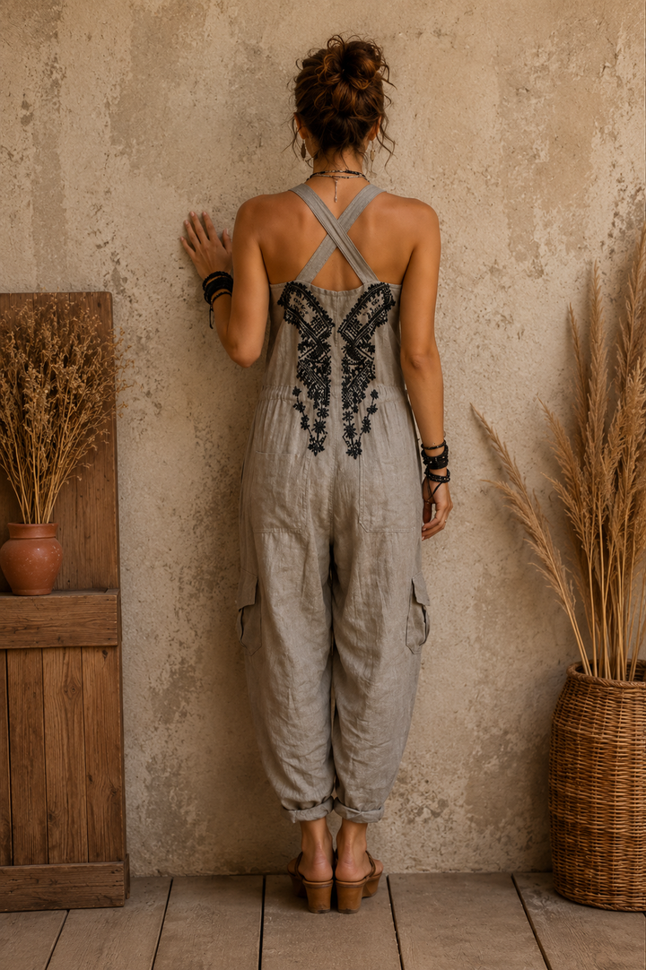 Macacão Boho Bordado