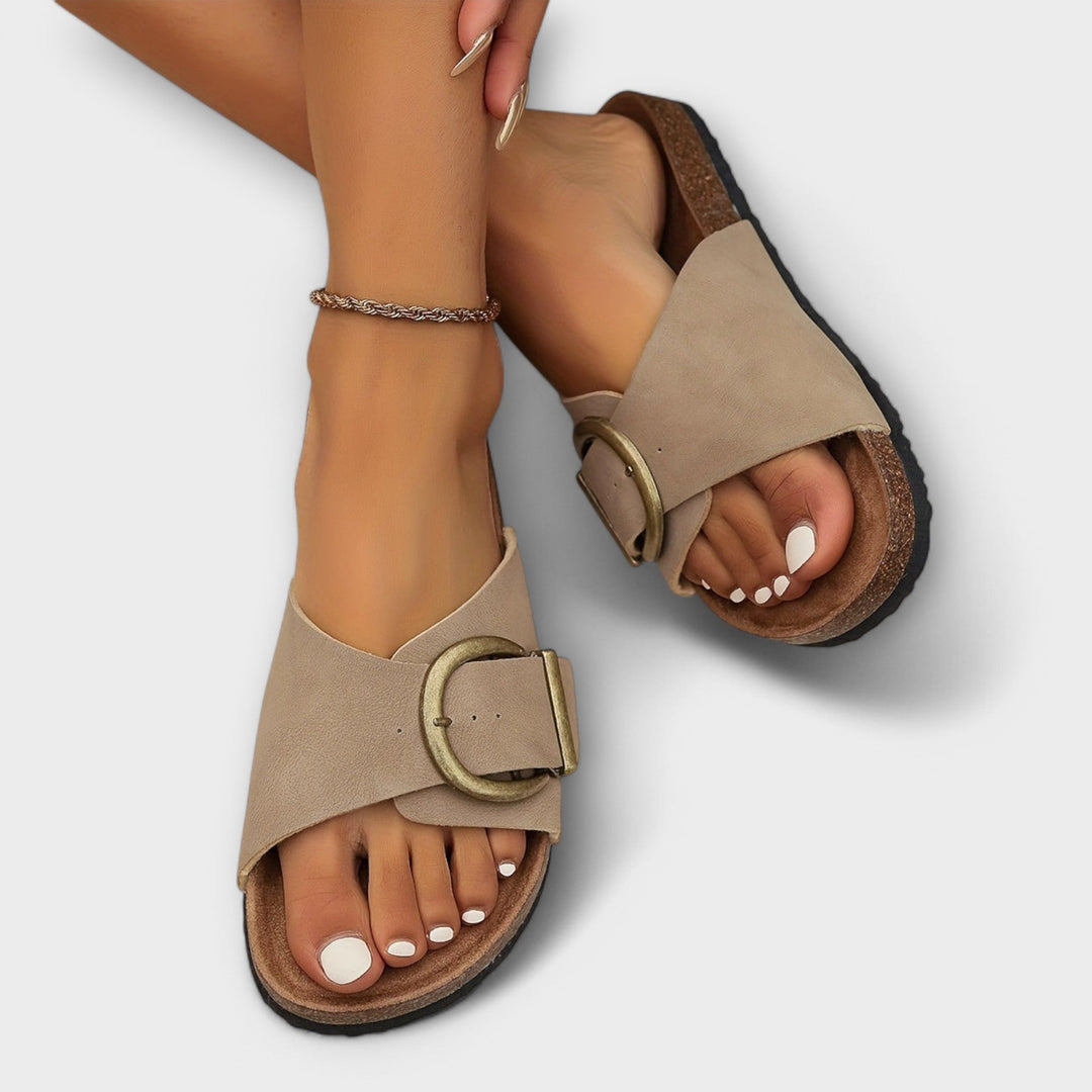 Margarida - Sandálias de Cortiça com Design de Fivela