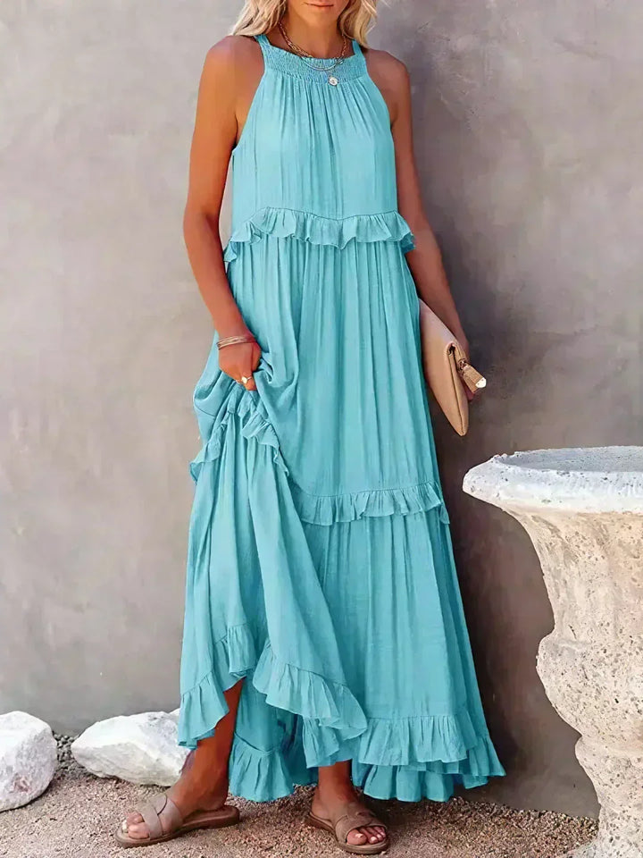 Coral - Vestido Longo