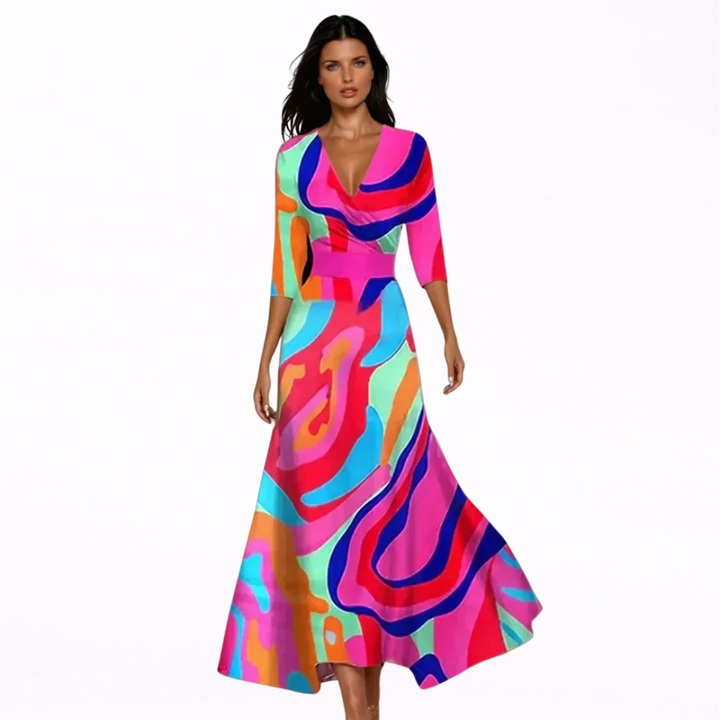 Emilia | Vestido Maxi Floral Elegante