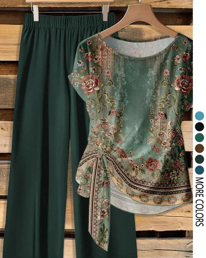 Verão | Conjunto estampado, camisa e calças