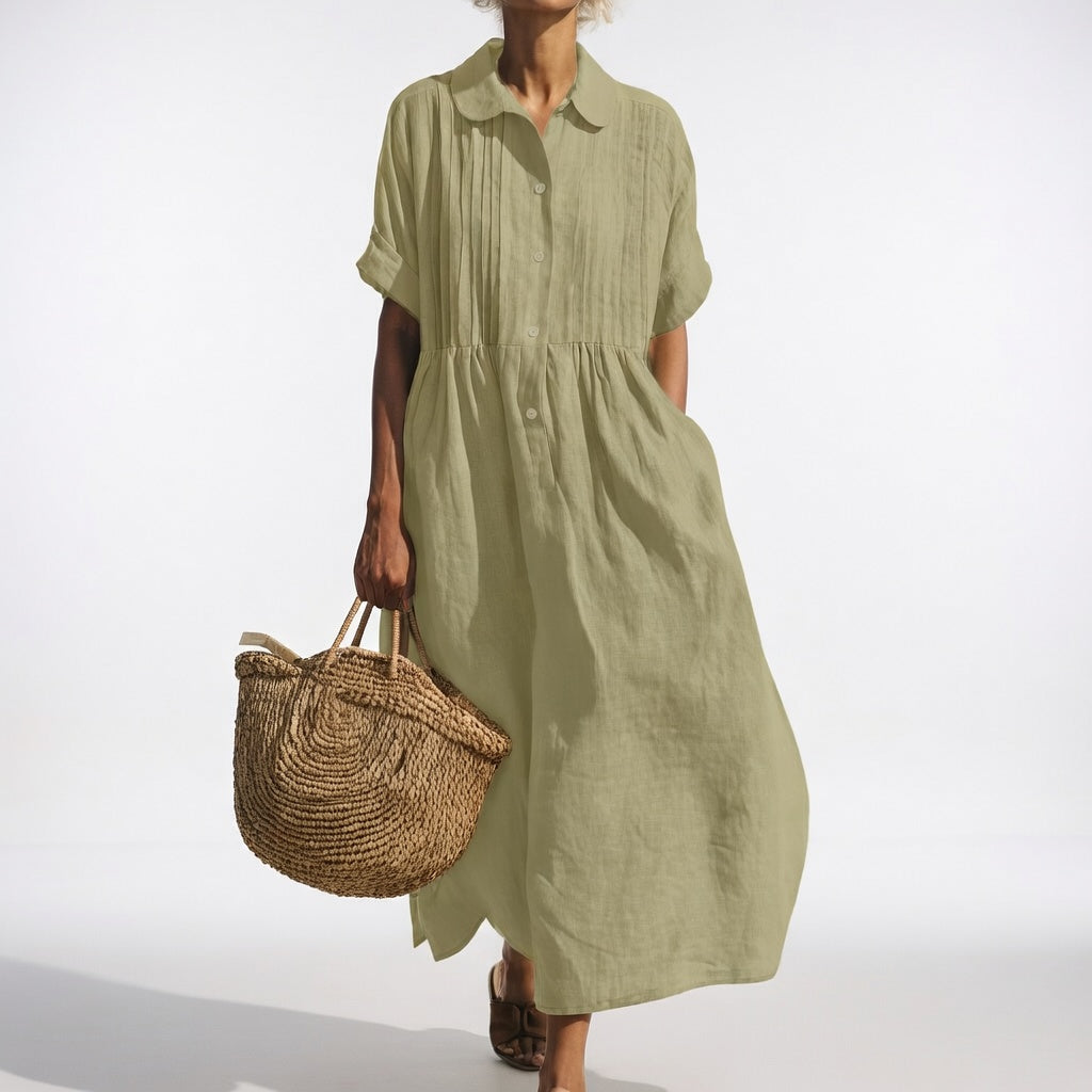 Salina - Vestido camisa fluido de verão