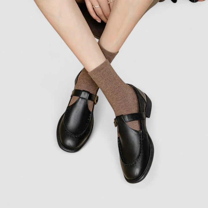 Ariana - Sapatos Ortopédicos Mary Jane de Bico Quadrado
