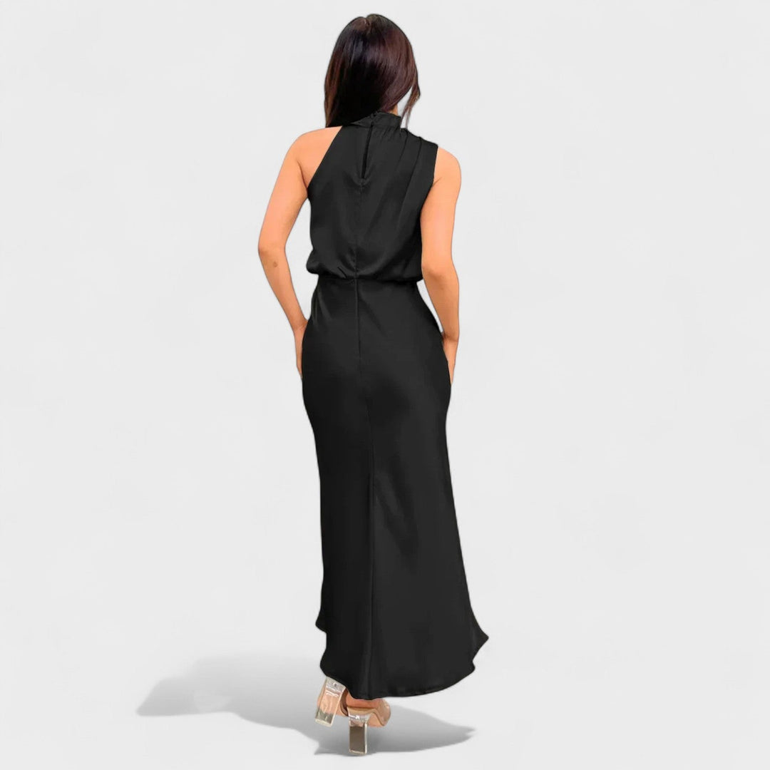 Alba - Vestido de Cetim Elegante