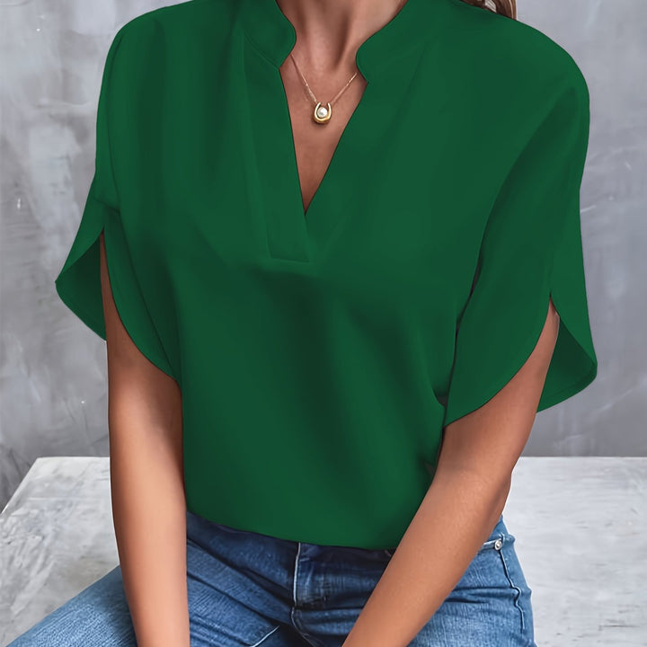 Blusa Elegante com Decote em V