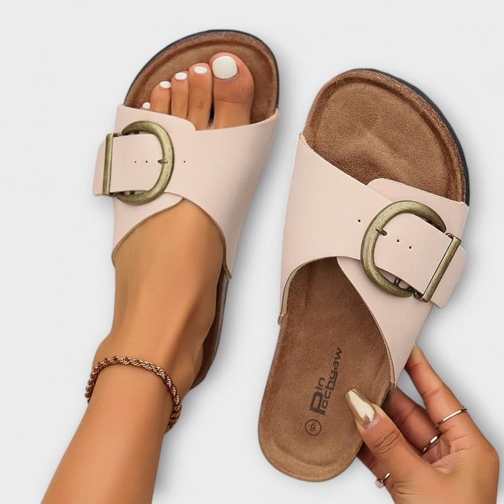 Margarida - Sandálias de Cortiça com Design de Fivela