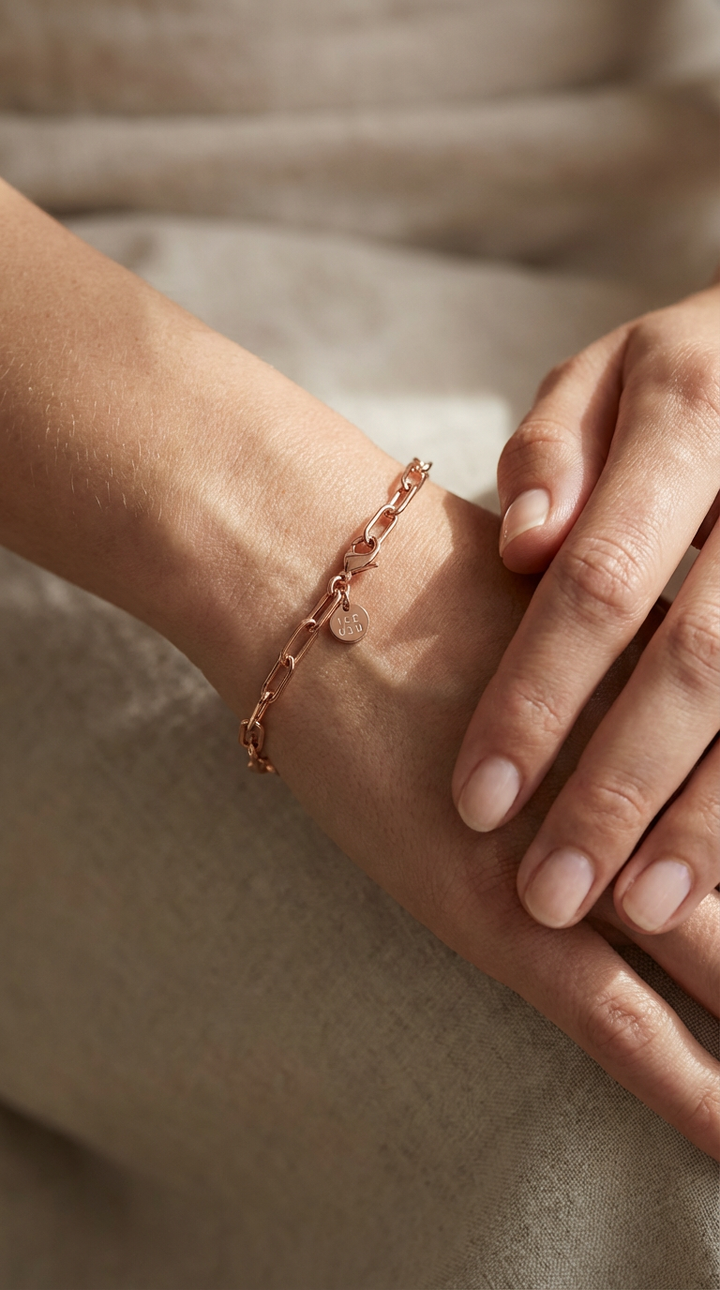 Charlotte - Pulseira de Corrente Dourada