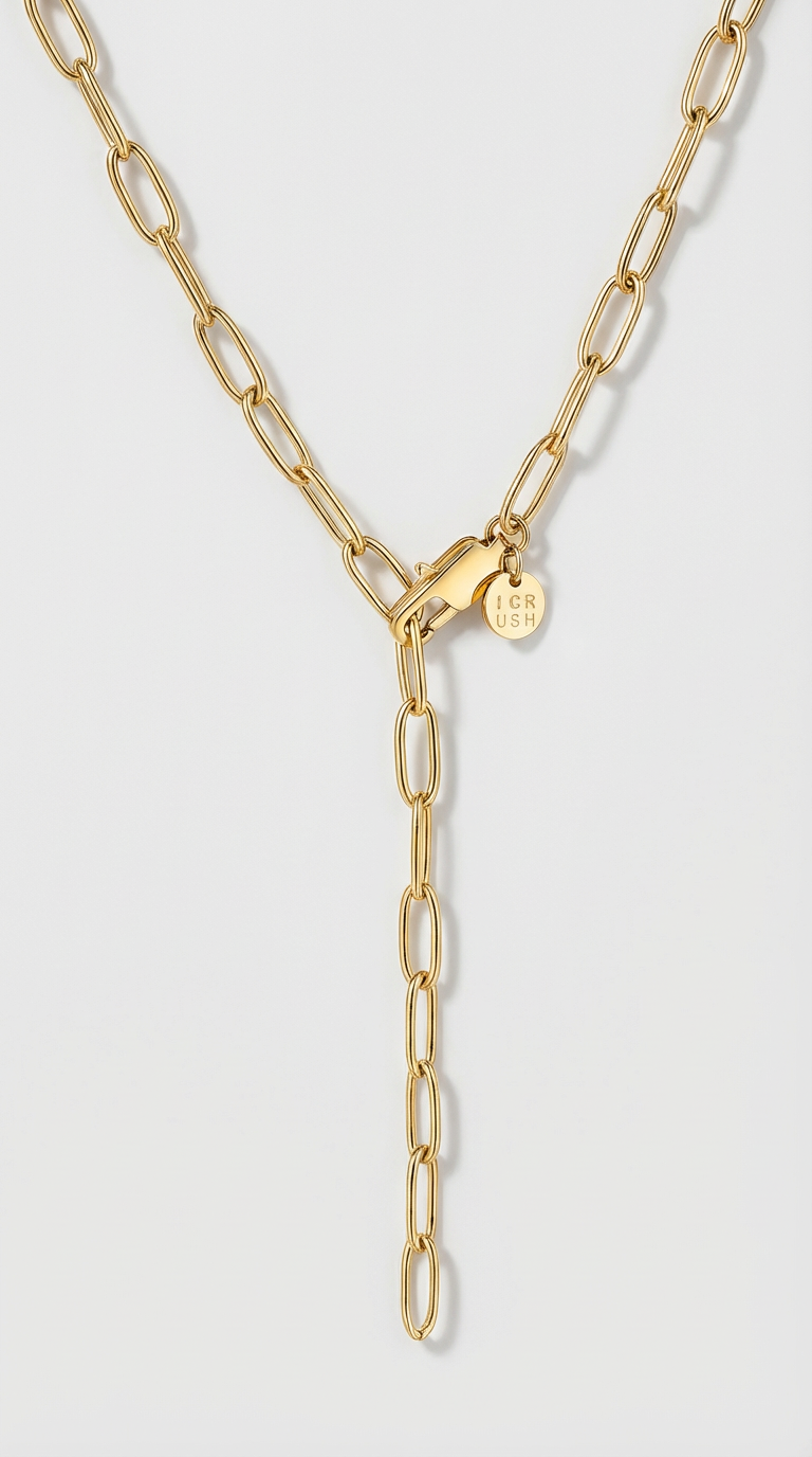 Victoria - Colar Lariat Dourado