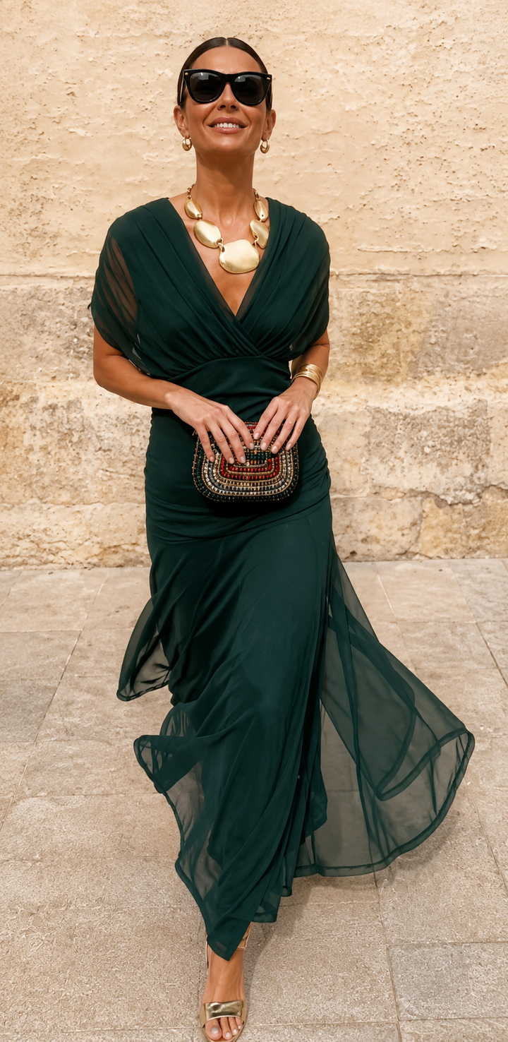 Beatriz - Vestido Elegante com Decote em V