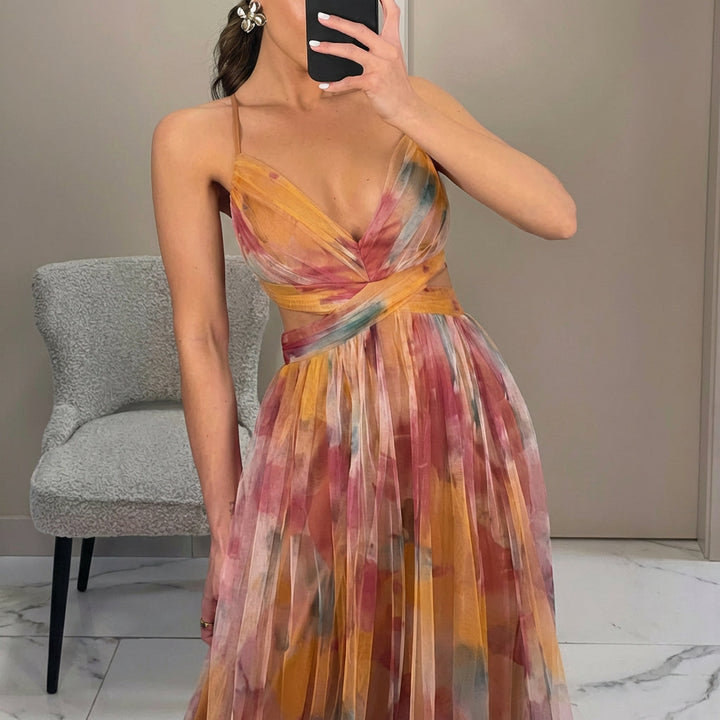 Margarida - Vestido Maxi com Estampado Floral
