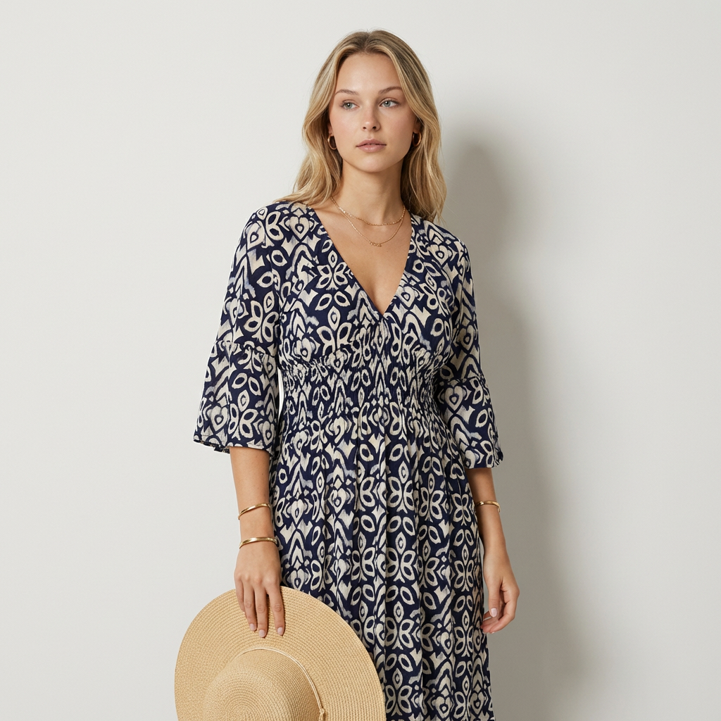 Valentina - Vestido Midi Estampado